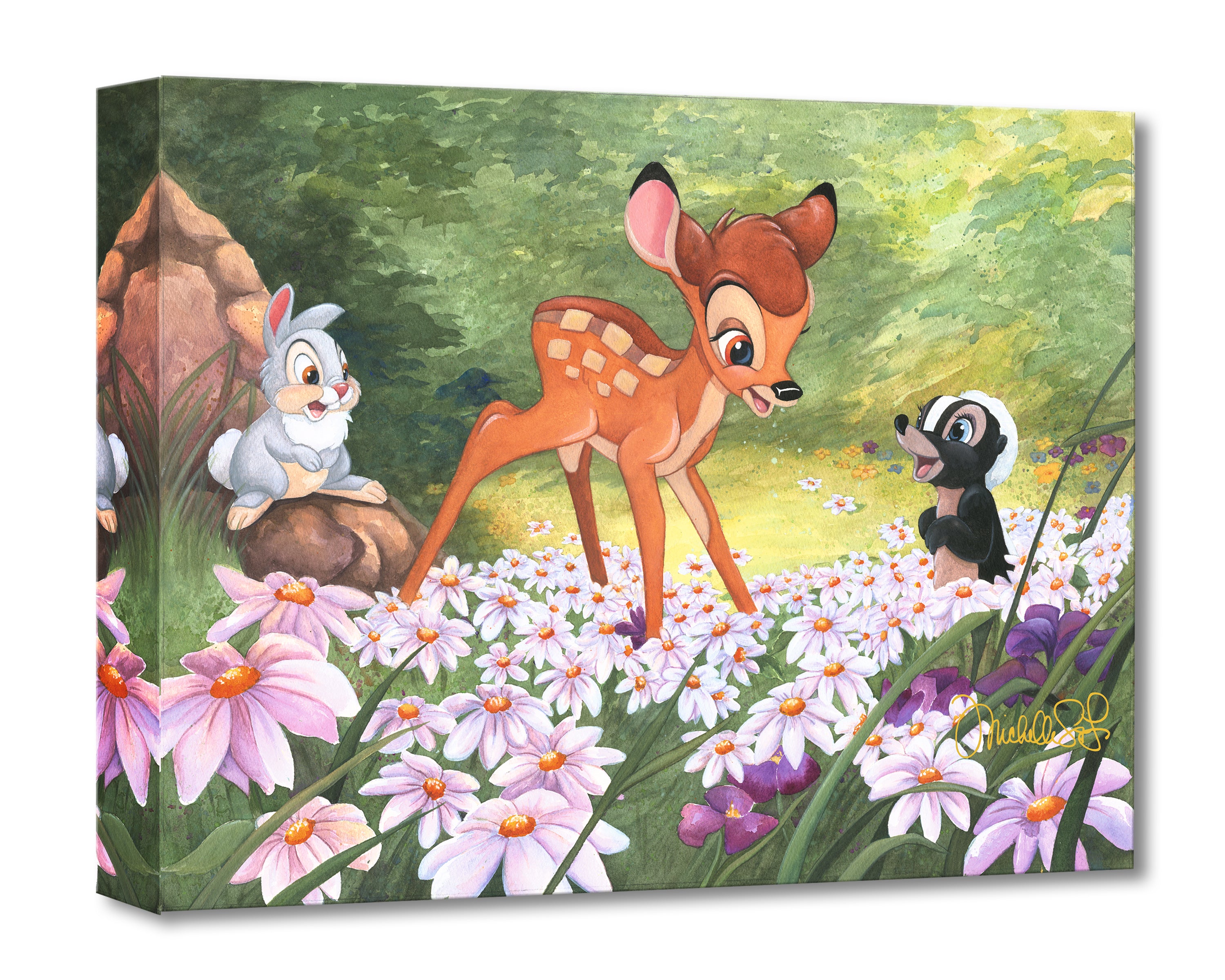 The Joy A Flower Brings - Disney Treasure On Canvas